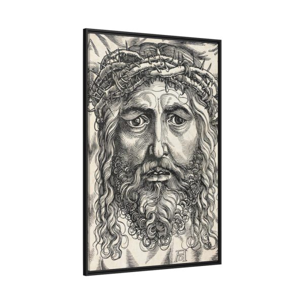 88299-85.jpg The Head of Christ Crowned with Thorns Framed Canvas