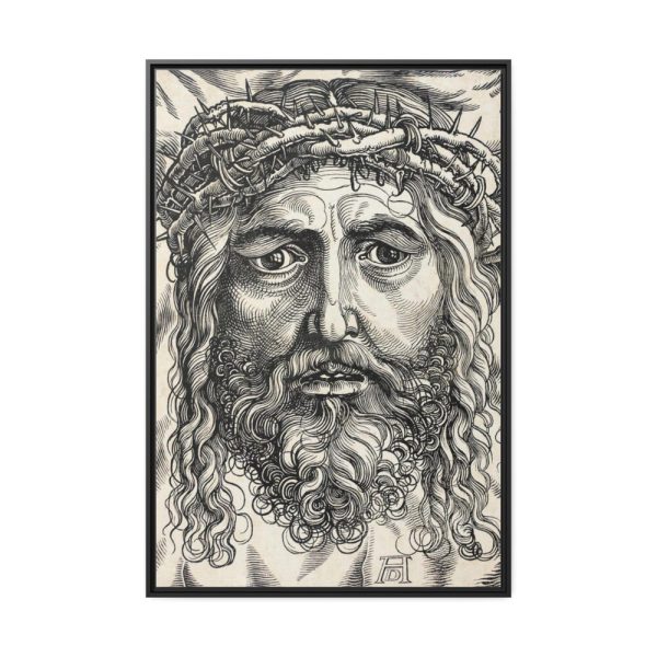 88299-86.jpg The Head of Christ Crowned with Thorns Framed Canvas