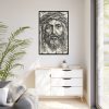 88299-88.jpg The Head of Christ Crowned with Thorns Framed Canvas