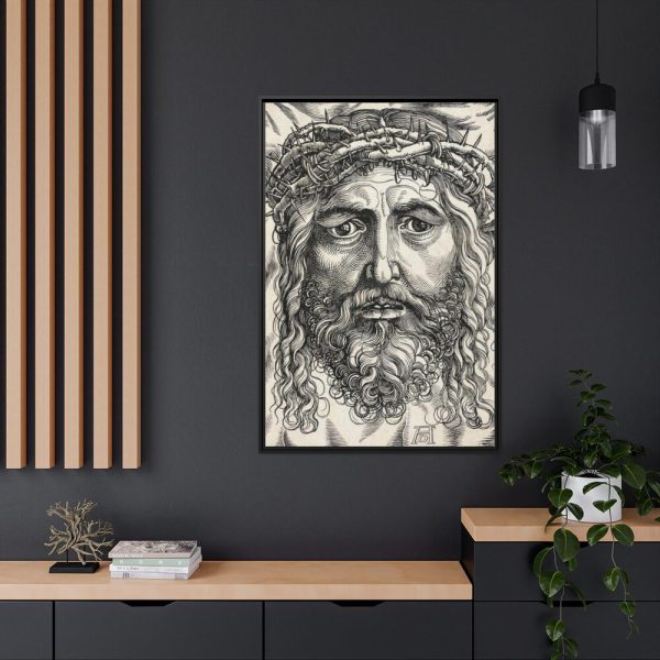 88299-89.jpg The Head of Christ Crowned with Thorns Framed Canvas