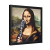 88300-1.jpg Mona Lisa Reimagined as a Singer Framed Canvas