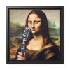 88300.jpg Mona Lisa Reimagined as a Singer Framed Canvas
