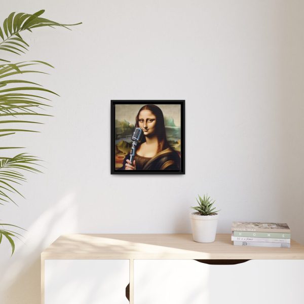 88300-3.jpg Mona Lisa Reimagined as a Singer Framed Canvas