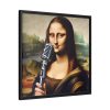 88301-1.jpg Mona Lisa Reimagined as a Singer Framed Canvas