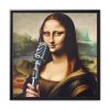 88301.jpg Mona Lisa Reimagined as a Singer Framed Canvas