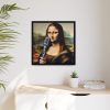 88301-3.jpg Mona Lisa Reimagined as a Singer Framed Canvas
