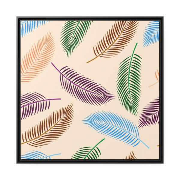 88302-1.jpg Tropical Leaves Pattern Framed Canvas