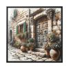 88302-101.jpg Mediterranean Street Scene Framed Canvas