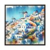 Beautiful Greek Island II Framed Canvas