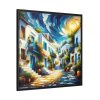 88302-115.jpg Mykonos Architecture and the Sea Framed Canvas