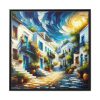 88302-116.jpg Mykonos Architecture and the Sea Framed Canvas