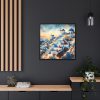 88302-124.jpg Oia Village in Santorini at Night Framed Canvas
