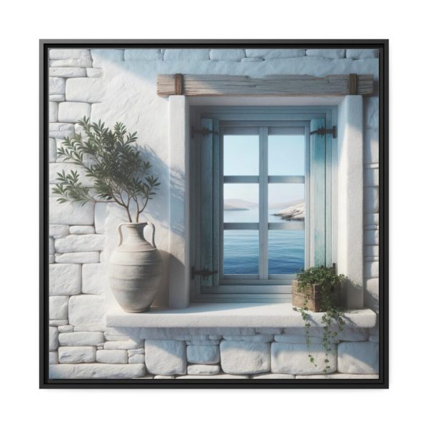 Somewhere in Greece Framed Canvas