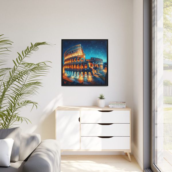 88302-138.jpg Colosseum in Rome During Twilight Framed Canvas