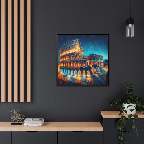 88302-139.jpg Colosseum in Rome During Twilight Framed Canvas