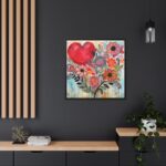 Valentine Doodle Art Paper Framed Canvas - Image 5