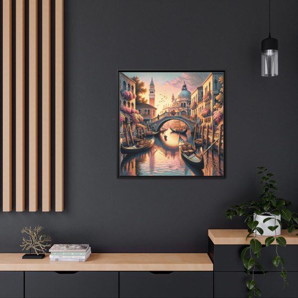 88302-149.jpg Romantic Scene in Italy Framed Canvas