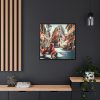 88302-159.jpg Red Vespa in Italy I Framed Canvas