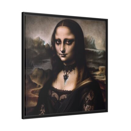Mona Lisa in Gothic Style Framed Canvas