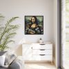 88302-173.jpg Mona Lisa With Cash Framed Canvas