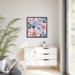 Vintage Seamless Floral Pattern Framed Canvas - Image 4
