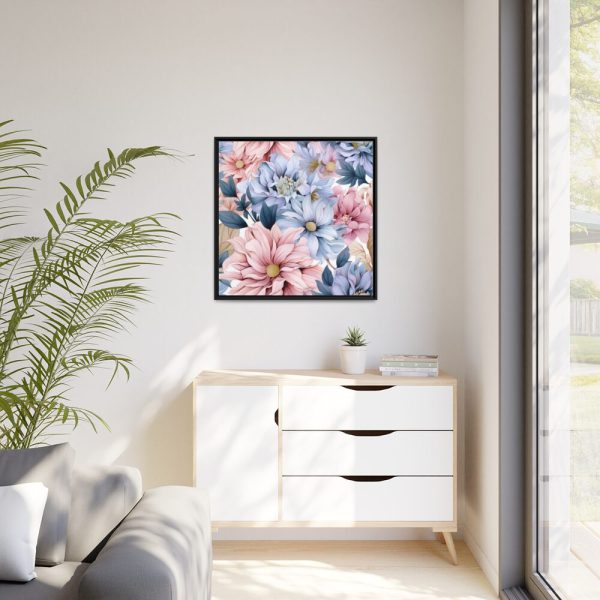 88302-18.jpg Vintage Seamless Floral Pattern Framed Canvas