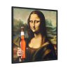 88302-185.jpg Mona Lisa Holding Beer Framed Canvas