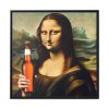 88302-186.jpg Mona Lisa Holding Beer Framed Canvas