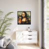 88302-188.jpg Mona Lisa Holding Beer Framed Canvas