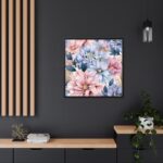 Vintage Seamless Floral Pattern Framed Canvas - Image 5