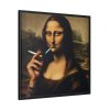 88302-195.jpg Mona Lisa Casually Smoking Cigarette Framed Canvas