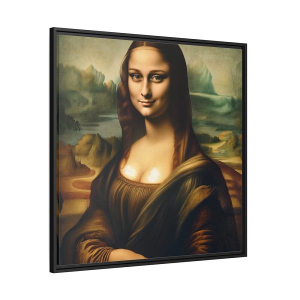 88302-210.jpg Mona Lisa Smiling Framed Canvas