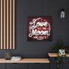 I Love You to the Moon and Back Framed Canvas