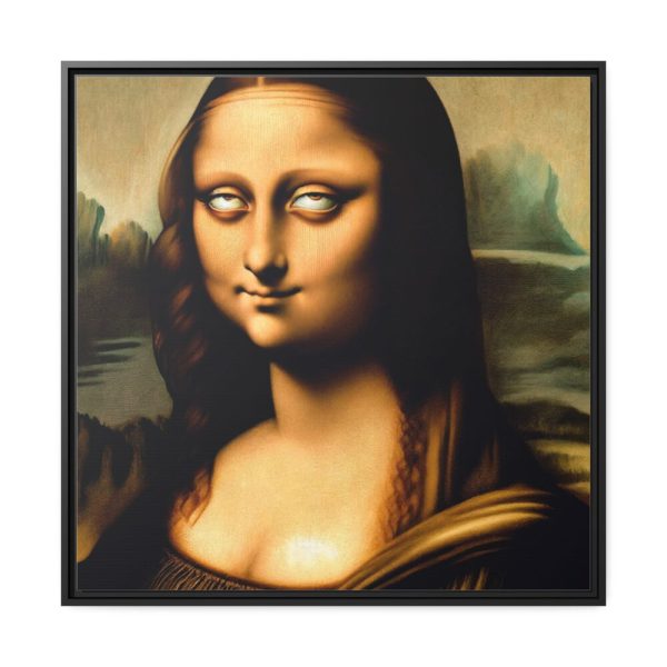 88302-231.jpg Mona Lisa With a Humorous Twist Framed Canvas