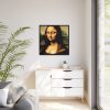 88302-233.jpg Mona Lisa With a Humorous Twist Framed Canvas