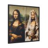 88302-235.jpg Mona Lisa Reimagined as a Bride Framed Canvas