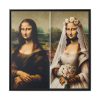 88302-236.jpg Mona Lisa Reimagined as a Bride Framed Canvas
