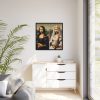 88302-238.jpg Mona Lisa Reimagined as a Bride Framed Canvas