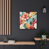 88302-24.jpg Large Flower Seamless Pattern Framed Canvas