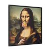 88302-241.jpg Mona Lisa with a Colorful Lollipop Framed Canvas