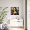 88302-243.jpg Mona Lisa with a Colorful Lollipop Framed Canvas