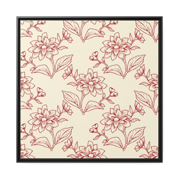 88302-26.jpg Floral Botanical Pattern Framed Canvas