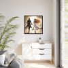 Couple Holding Hands on a Sunny Day Framed Canvas