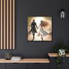 Couple Holding Hands on a Sunny Day Framed Canvas