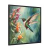 88302-290.jpg Hummingbird Flower Art Framed Canvas