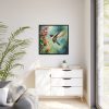 88302-293.jpg Hummingbird Flower Art Framed Canvas