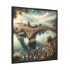 88302-295.jpg Bridge Adorned with 'Locks of Love' Framed Canvas