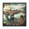 88302-296.jpg Bridge Adorned with 'Locks of Love' Framed Canvas