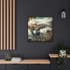 88302-299.jpg Bridge Adorned with 'Locks of Love' Framed Canvas