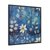88302-30.jpg Blue Floral Seamless Pattern Framed Canvas